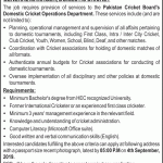 Pakistan Cricket Board (PCB) Jobs 21 Aug 2019