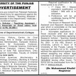 University Of The Punjab PU Jobs 29 Aug 2019