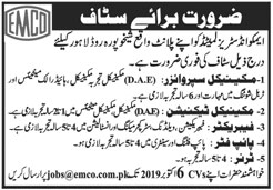 Jobs In EMCO Industries Limited 29 September 2019