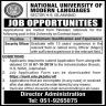 National University of Modern Languages Jobs 21 September 2019
