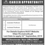 National University Of Science And Technology Jobs 09 Sep 2019
