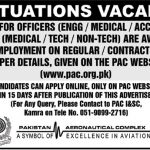 Pakistan Aeronautical Complex Jobs 01 Sep 2019