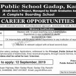 Public School Gadap Karachi Jobs 06 Sep 2019