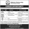 Bahria University Jobs 22 October 2019