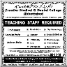 Frontier Medical And Dental College Jobs 30 October 2019