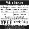 Lecturer Required In PEF College University Jobs 21 October 2019