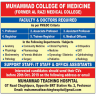 Muhammad College Of Medicine Jobs 02 October 2019