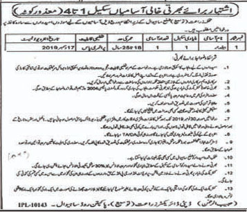 Jobs In Deputy Director Agriculture District Sahiwal 05 November 2019