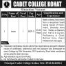 Imam Required In Cadet College Kohat Jobs 10 November 2019