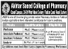 Akhtar Saeed College Of Pharmacy Jobs 15 December 2019