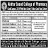 Akhtar Saeed College Of Pharmacy Jobs 15 December 2019