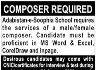 Composer Required In Adabistan e Soophia High School Jobs 29 December 2019