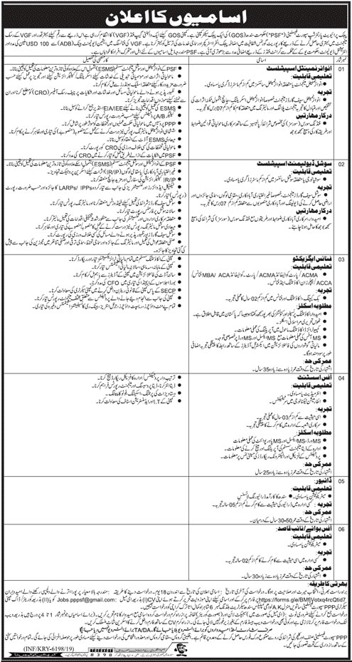 Jobs In Public Private Partnership (PPP) Govt Of Sindh 24 December 2019