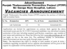 Punjab Thalassaemia Prevention Project PTPP Jobs 03 December 2019