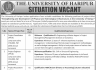 The University Of Haripur Jobs 19 December 2019