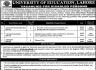 University of Education Lahore Jobs 04 December 2019