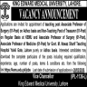 King Edward Medical University Lahore KEMU Jobs 30 January 2020