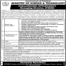 Ministry Of Science And Technology Govt of Pakistan Jobs 29 January 2020
