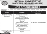 National University of Modern Languages NUML Jobs 11 January 2020
