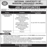 National University of Modern Languages NUML Jobs 11 January 2020