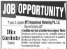 PAT International Marketing Pvt Limited Jobs 26 January 2020