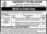 University of Malakand Jobs 10 January 2020