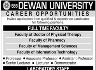 Career Opportunity In Dewan University Jobs 16 February 2020