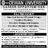 Career Opportunity In Dewan University Jobs 16 February 2020