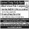 Experienced Teaching Faculty Required In Allied School Pak Campus Jobs 02 February 2020