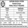 Female Faculty Required In Qurtuba School System Jobs 22 February 2020