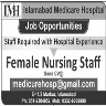 Female Nursing Staff Required In Islamabad Medical Hospital Jobs 09 February 2020