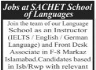 Jobs at SACHET School Of Language Jobs 11 February 2020