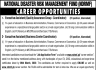 National Disaster Management Authority NDMA Pakistan Jobs 21 February 2020