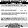 National Disaster Management Authority NDMA Pakistan Jobs 21 February 2020