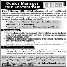 Senior Manager Required In Yarn Procurement Jobs 16 February 2020
