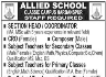 Staff Required In Allied School Jobs 23 February 2020