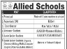 Allied School Jobs 08 March 2020