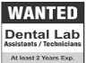 Dental Lab Staff Required In ENSmile Jobs 29 March 2020