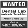 Dental Lab Staff Required In ENSmile Jobs 29 March 2020