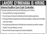 Internal Auditor Required In Lahore Gymkhana Jobs 18 March 2020