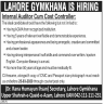 Internal Auditor Required In Lahore Gymkhana Jobs 18 March 2020