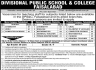 Jobs Divisional Public School And Inter College Faisalabad Jobs 17 March 2020