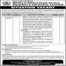 Ministry of National Health Services Regulations and Coordination Govt of Pakistan Jobs 16 March 2020
