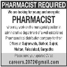 Pharmacist Required In Pharmaceutical Distribution Company Jobs 01 March 2020