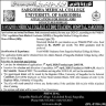 Sargodha Medical College University of Sargodha Jobs 22 March 2020