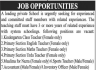 Staff Required In A Leading Private School Balochistan Jobs 11 March 2020