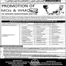 MO And WMO Required For Promotion As Senior Registrar Jobs 25 April 2020