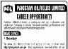 Secretary Required In Pakistan Oilfields Limited Jobs 26 April 2020
