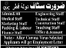 Staff Required In Dolat ul Qatar Jobs 01 April 2020
