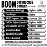 Boom Construction Company Jobs 22 May 2020